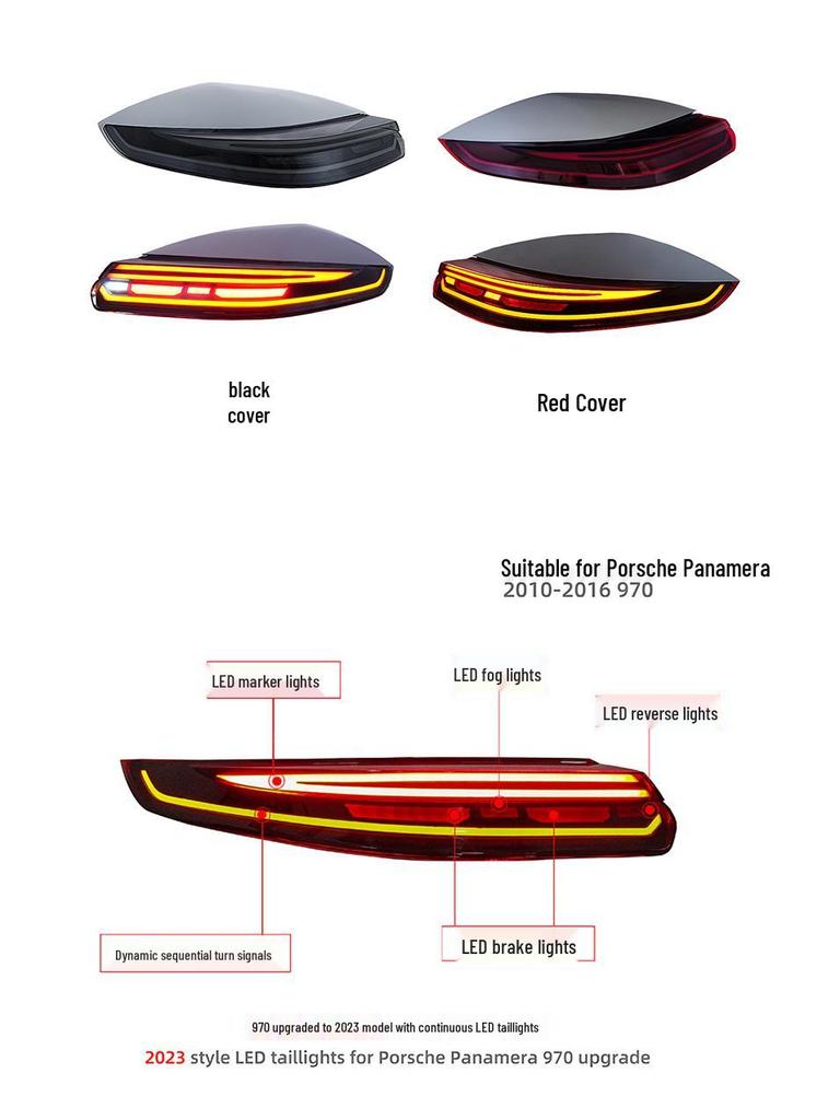 Perfect for upgrading and modifying taillights on 2014 and 2018 Porsche Panamera models.