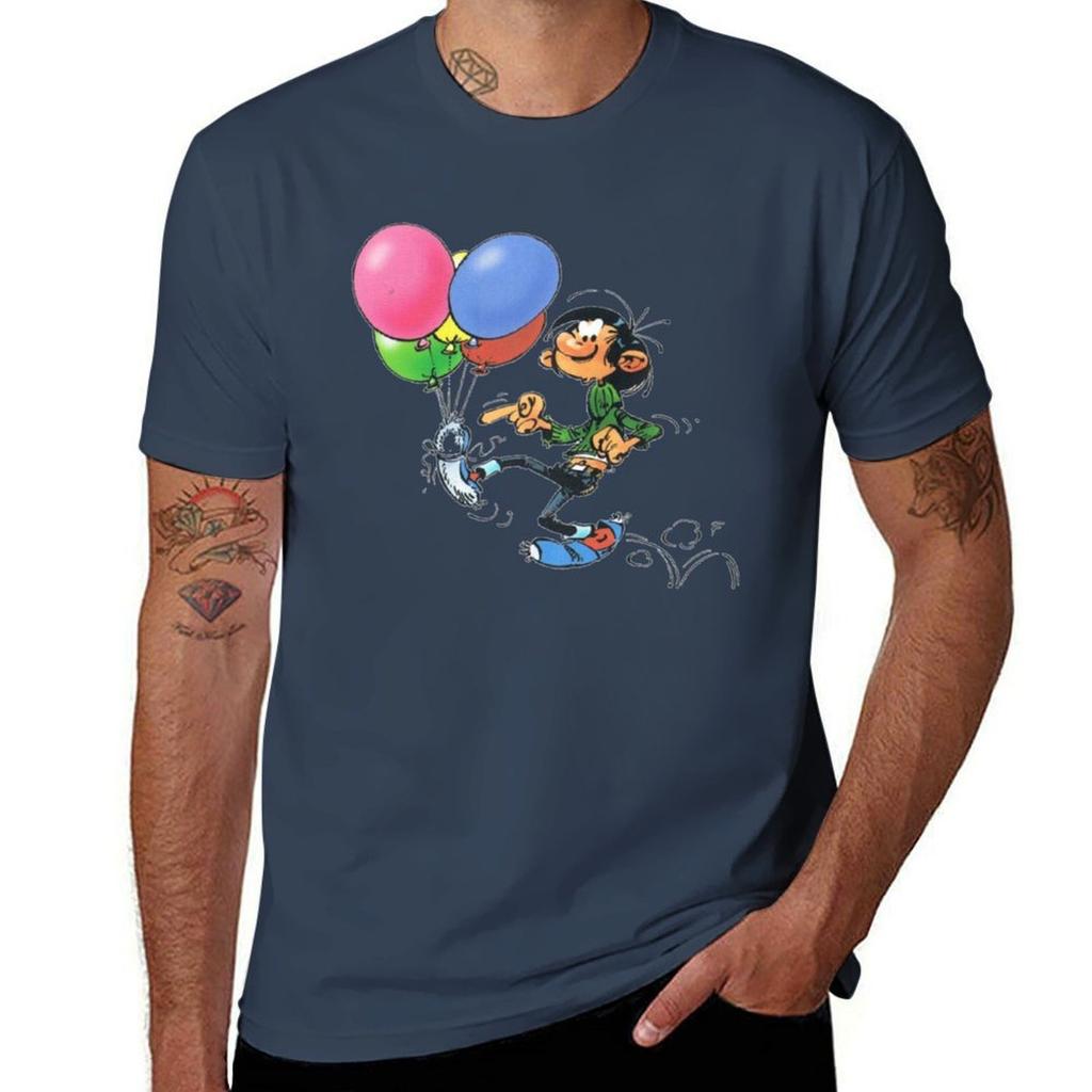 Anniversaire Gaston Lagaffe Classique Tshirt Casual Fashion Print Tee Top Tshirt