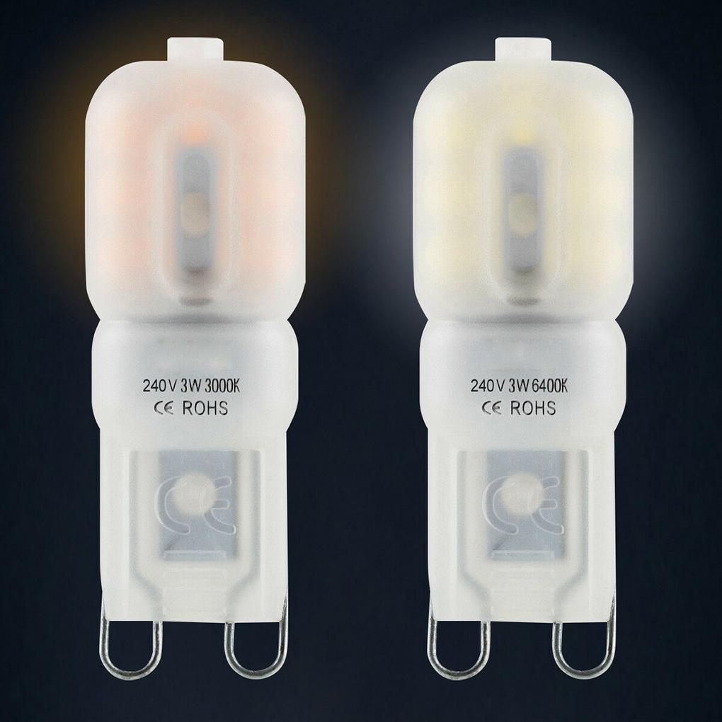 LED Light G9 LED Lamp Crystal Cream White Housing Light 240V 3W 3000K Lamp