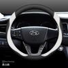Leather Car Steering Wheel Cover for Hyundai Tucson Nx4 Santa Fe Mx5 Elantra N Palisade Creta Grand Kona 2024 2025 Accessories