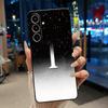 Case For ZTE Blade V80 Max/Nubia V80 Max Jelly Black Anti-scratch Soft Casing Beautiful Initial Letter With Flower Pattern Shell