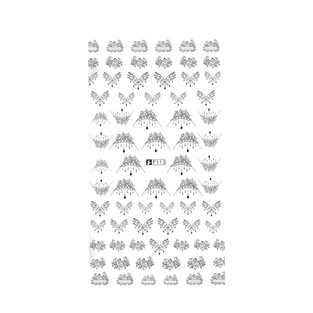 3D  Design  Foil Stickers Transfer Decal Tips Manicure DIY