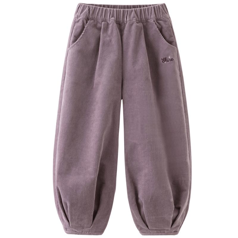 DAVE&BELLA Girls' Autumn Corduroy Harem Pants