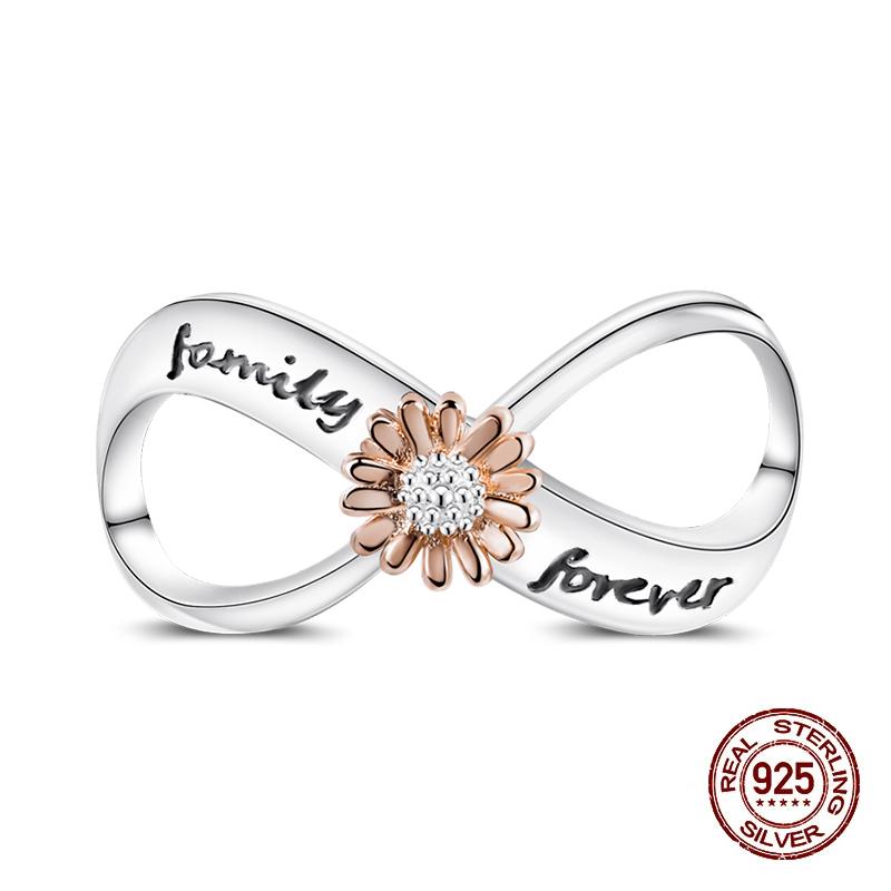 Classic Copper Butterfly Sunflower Feather Star Moon Eternal Infinity Charms Beads Fit 3Mm Bracelet Diy Jewelry