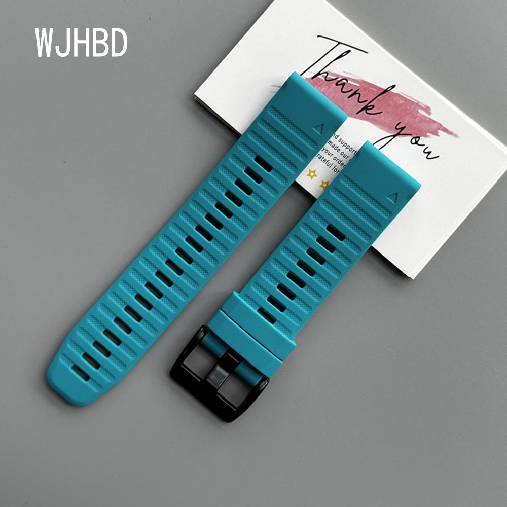QuickFit 22mm 26mm Strap For Garmin Quatix 8 7 6 5 Sapphire Tactix 8 7 Pro Delta Bravo Silicone Band Fenix 7X 7 6X 6 5X Bracelet