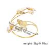 Emaille-Glasur Blumenarmband Tropföl Schmetterlingsarmband Exquisites Offenes Armreif Armzubehör