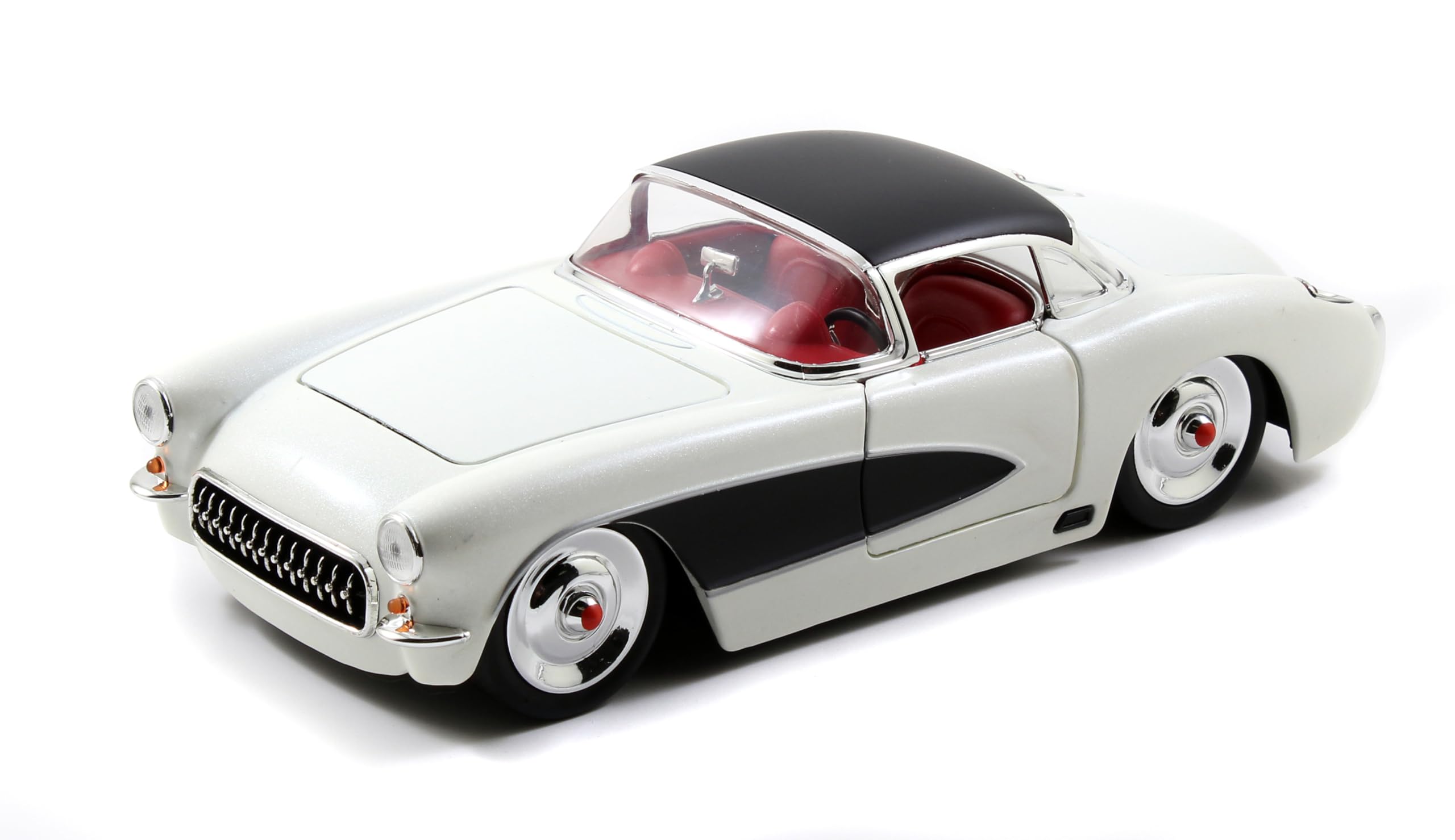 

масштаб JADA TOYS 1957 Corvette литая модель автомобиля 1/24 белый