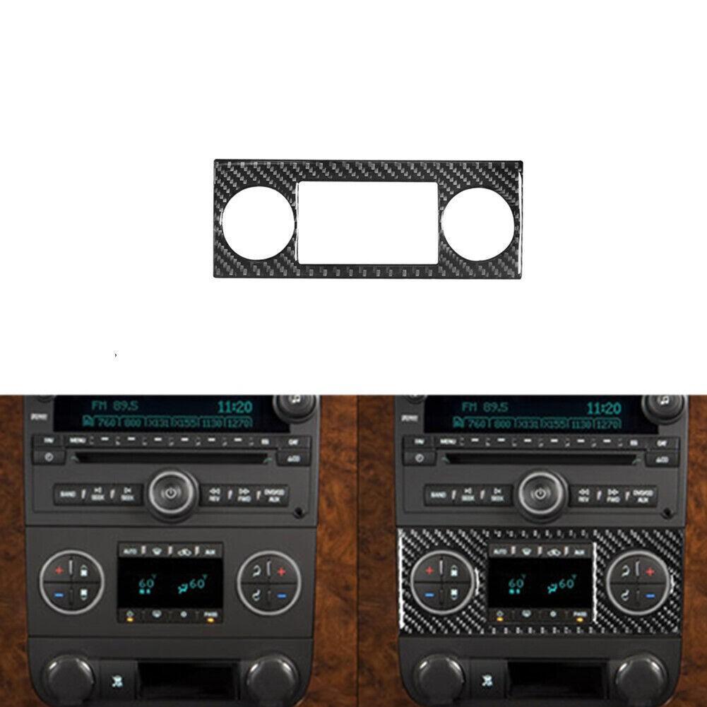 Carbon Fiber Digital Climate Cover Trim For Silverado/tahoe/sierra 2007-2014