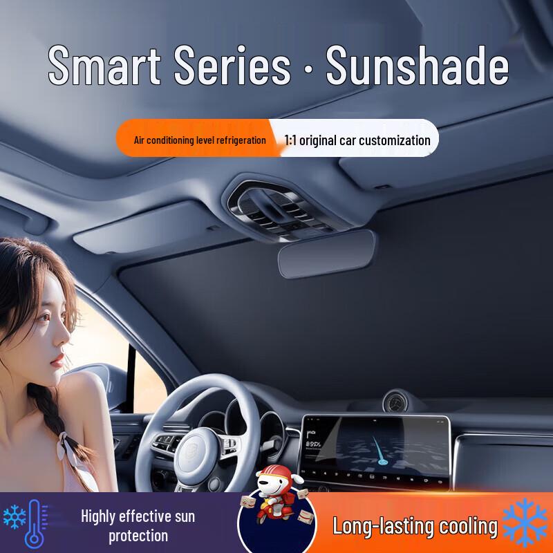 Car Windshield Sunshade: Protects & Moisturizes Interior, Shields Dashboard, Ensures Privacy. Ideal for Summer Use.