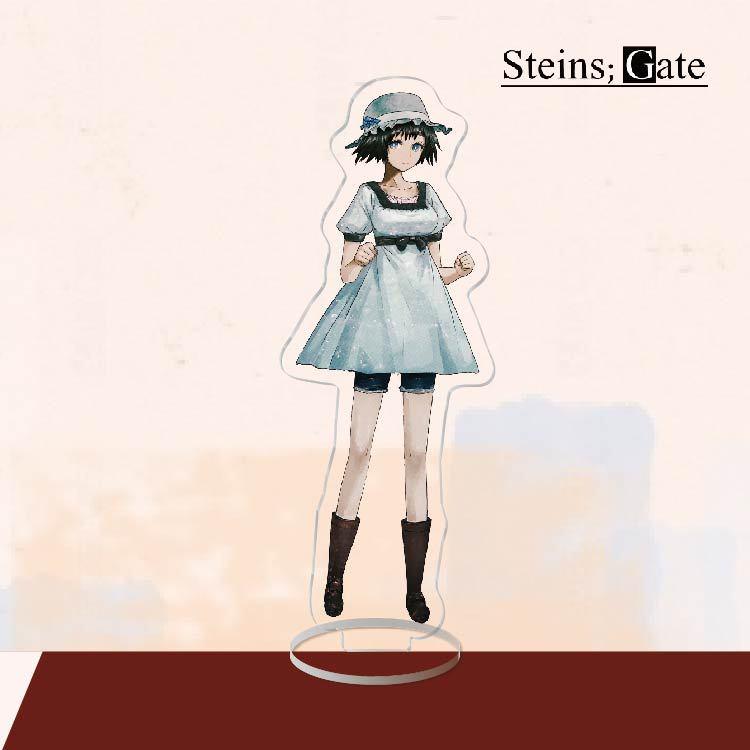 Anime Acrylic Stand Action Figure Toy Steins Gate PVC Acrylic Okabe Rintarou Desktop Stand Model Toy Gift