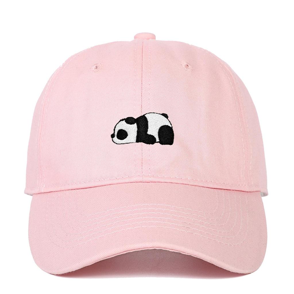 Panda Embroidery Soft Top Baseball Cap for Men and Women - Outdoor Sun Hat Hip Hop Style