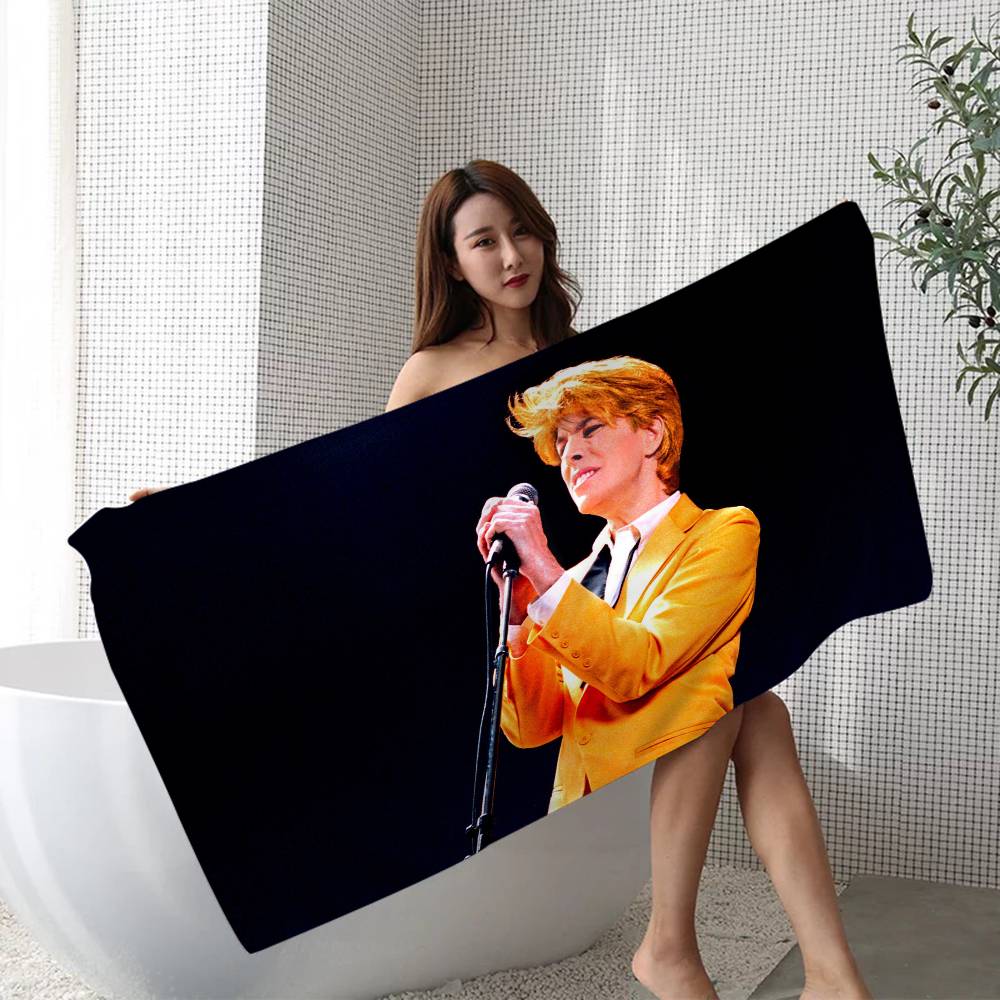 Hot Singer D-David B-Bowie Microfiber Beach Towel Absorbent Quick dry Soft Yoga Swimming Resort Mountain Climbing Towel