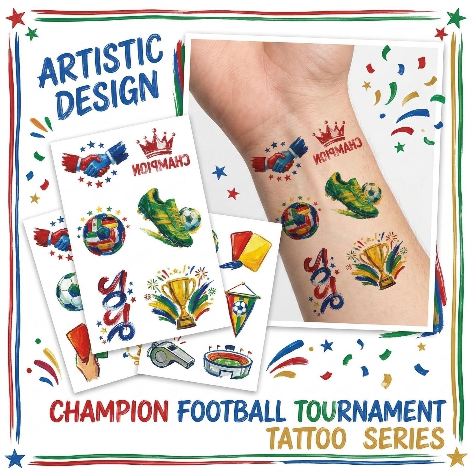 

Cartoon Football Series Stickers one size