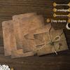 Vintage Kraftpapier Brief- und Umschlagset: Nostalgische handgeschriebene Liebesbriefe mit Siegelaufklebern für ein hochwertiges Gefühl