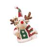  Christmas Themed Standing Plush Snowman Santa Deer Figure Table Shelf Decors