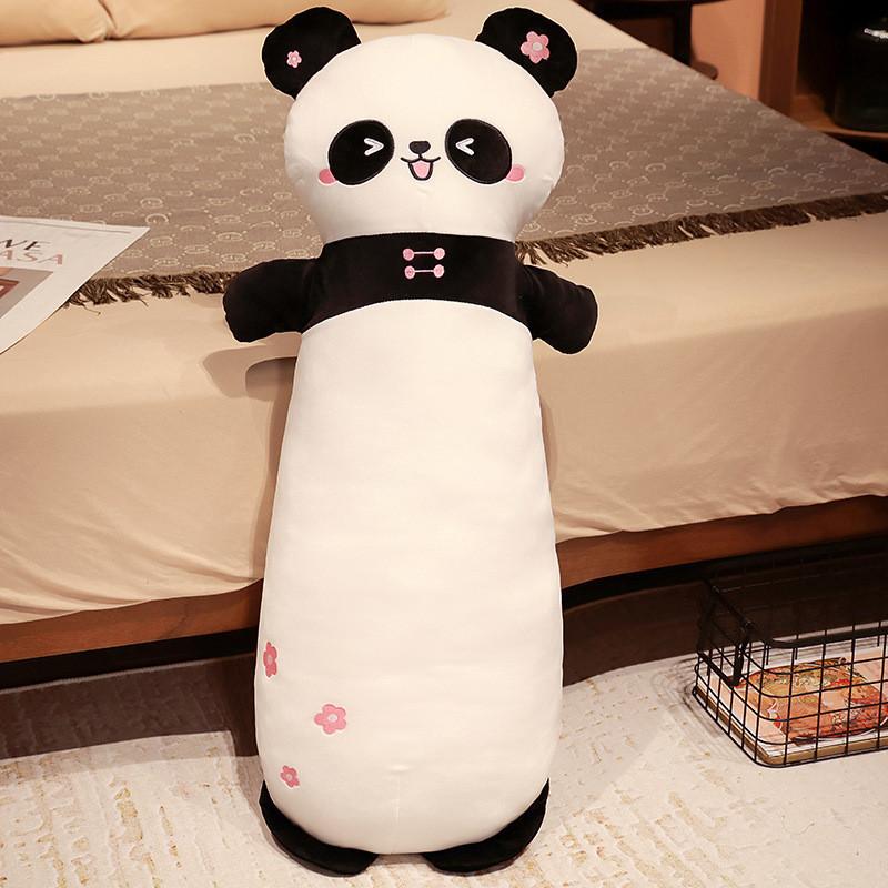 Panda Flower Bamboo Long Plush Toy Animal Stuffed Doll Room Decoration Gift Kids