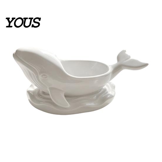 Functional Resin Whale Figurine 3D Printed Shaped Storage Bowl, Ocean Theme Jewelry Tray for Entryway Key Organizer Vanity, Multifunctional