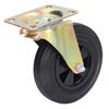 Caster Industrial Rubber No Noise Plate Swivel Caster Wheel Replacement for Cart Workbench 8inch 440lbs