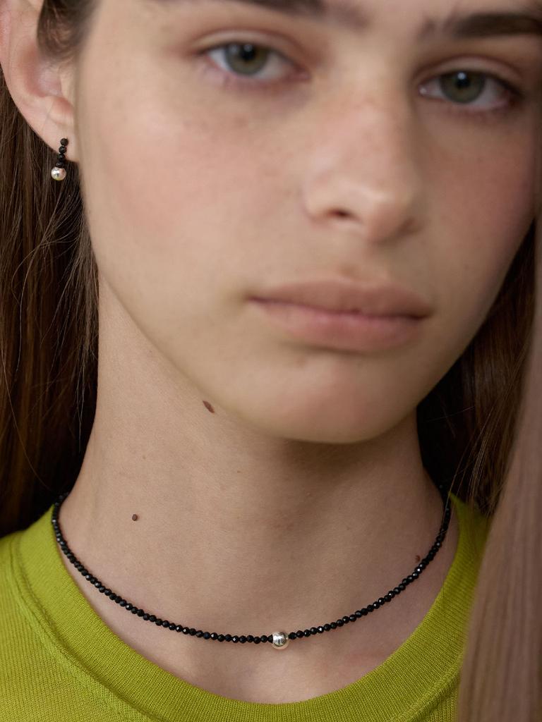 Love Me Monster Onyx & Ball Necklace (L253Mnk040)