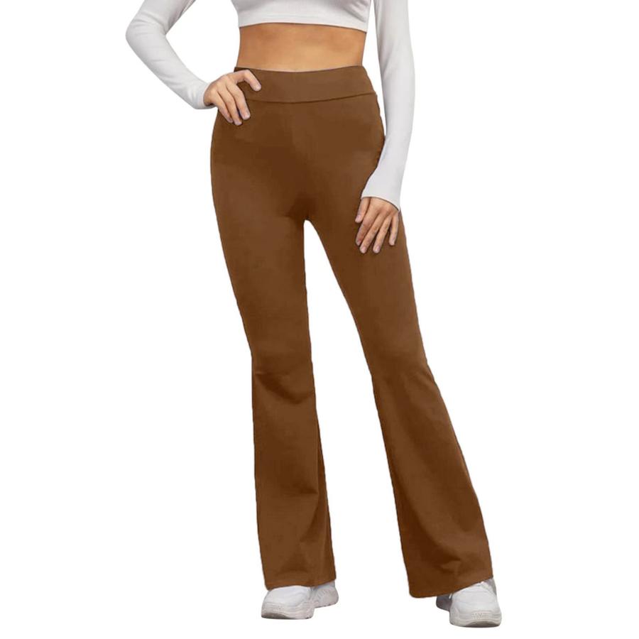 Women's Elastic Waist Solid Color Yoga Pants Athletic Running Casual Leggings