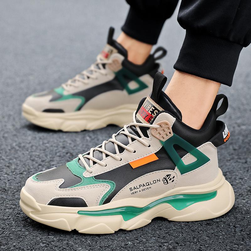 Men's Shoes Winter New High-top Platform Dad Shoes Men's Casual Sports Shoes Teenager Sports Shoes