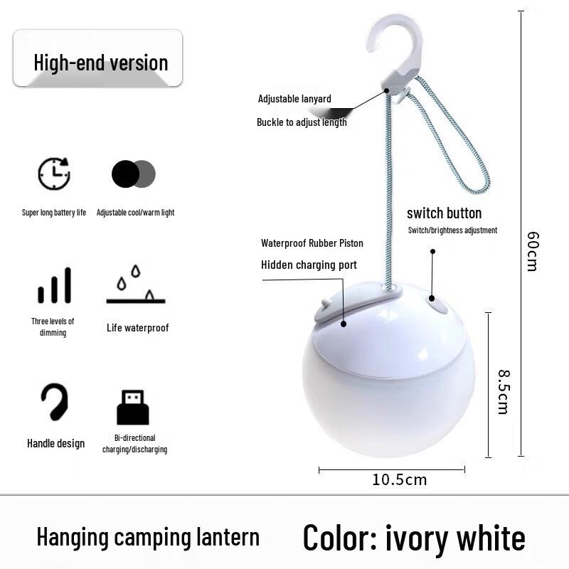 Junkaiwei Portable LED Camping Tent Light