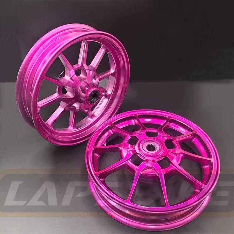 For Yamaha 100cc Wheels Hub 10*2.15 Inch Aluminum Alloy Front Back Wheels Rim For FORCE100 RSZ100 JOG100 CUXI100 Modified Parts