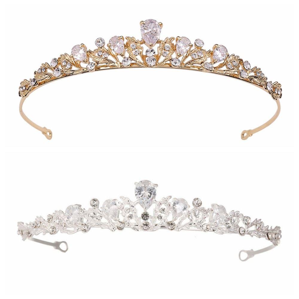 Rhinestone Luxury Beads Crown Wedding Headdress Birthday Crown Headpiece Birthday