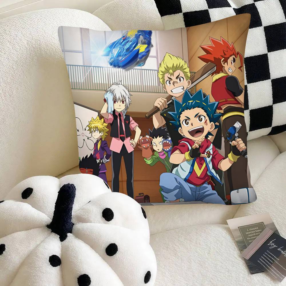 Anime B-Beyblade Burst Kissenbezug Mode Quadratischer Kissenbezug Schlafzimmer Sofa Raum Ins Dekoration Freizeit