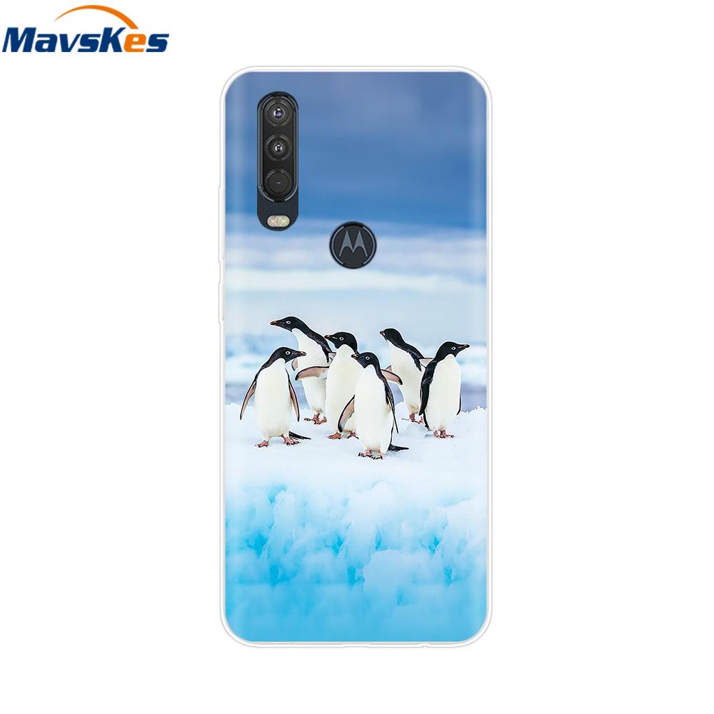 

Для Moto One Action Чохол М який ТПУ Силіконовий Задній Чохол Для Motorola Moto One Vision OneAction Чохол для Телефона Захисний Модний Coque Moto One