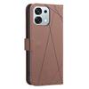 For Oppo A6 Pro 5G Case BINFEN COLOR BF35 Geometry Imprinted Leather Phone Cover RFID Blocking Wallet Stand