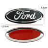 For Ford Mondeo Fusion Focus Fiesta Kuga Edge Transit Ecosport 12.5x5cm Car Front Emblem Logo Rear Trunk Badge Decal Decoration SG7