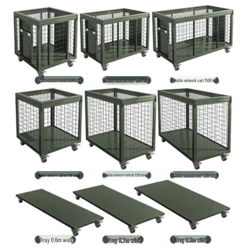 Easyreach Movable Storage Mesh Cage with Pallet & Wheels