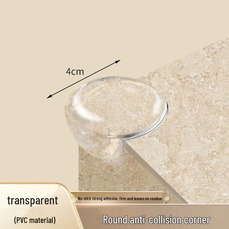 Assorted Transparent Silicone Corner Protectors: Soft Bumpers for Tables, Walls, Corners, Edges, and Windows