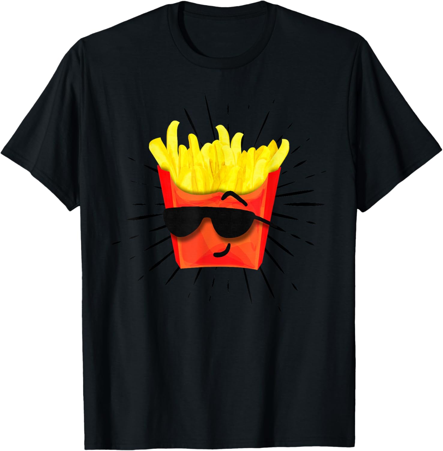 French Fries Hipster Style Funny Fast Food Gift T-Shirt Unisex T-Shirt S