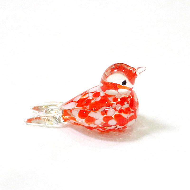 Miniature Murano Glass Bird Decorative Figurine Japan Style Home Fairy Garden Decor Accessories Lovely Handmade Animal Ornaments