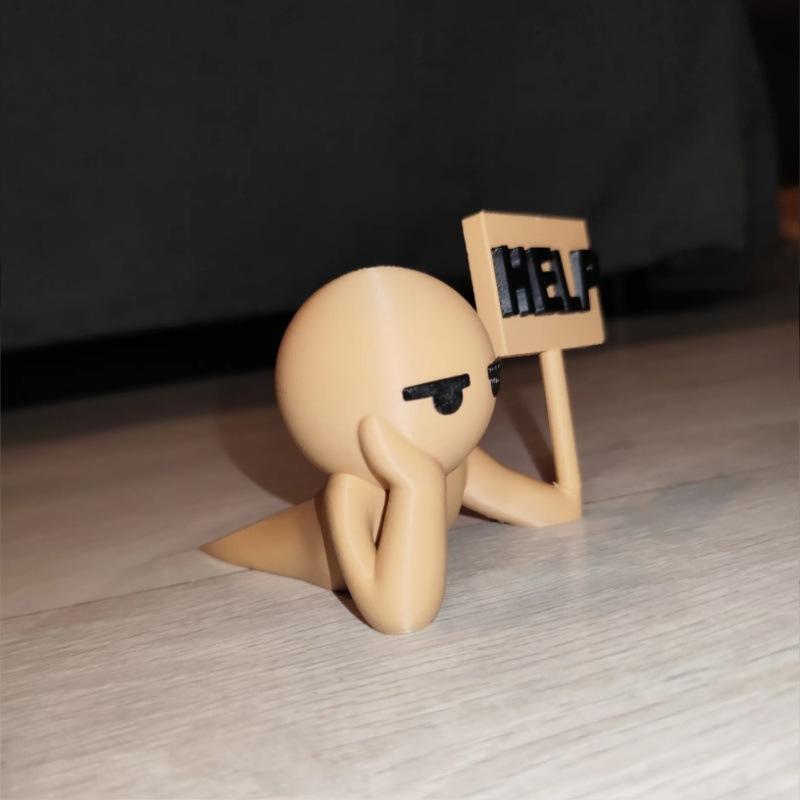 1 Pc 3D Printed Door Stop Decoration Creative Doll Door Stop Home Decoration Funny Door Stop Anti-collision Door Decoration