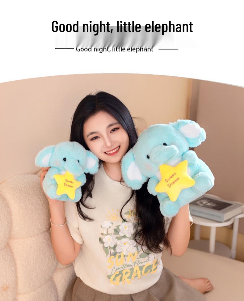 Adorable Jiji Elephant Plush Pillow Doll - Perfect Children's Birthday Gift