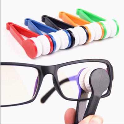 Mini gommage nettoyant lunettes outil de nettoyage lunettes en microfibre douce frotter 5 couleurs