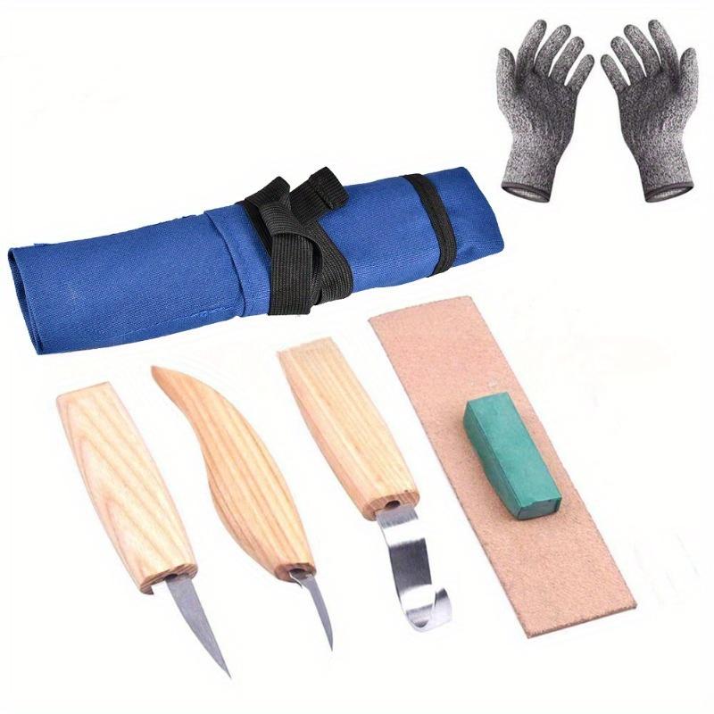 Woodworking Wood Carving Kit Set Hand Carving Chisel Knife Sharp-edged DIY Wood Gouge Chisel Carpenter Tools