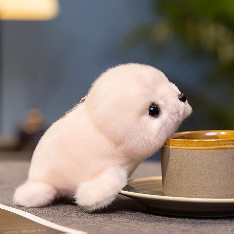 Fluffy Seal Adorable Plush Toy Cute Stuffed Animal For Kids Perfect Comfort Gift