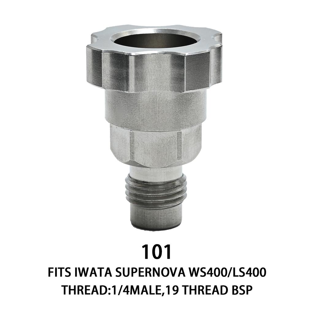 Stainless Steel Spray Gun Adapters Sprayer Connector Adapters Connector Cup Adapters for Various Types of Sprayers