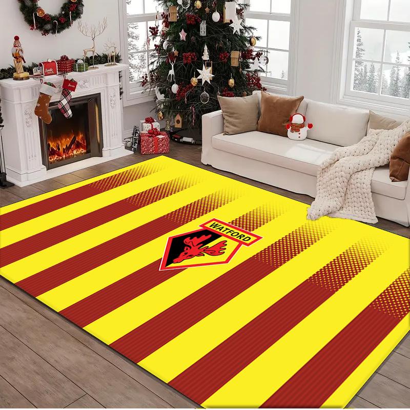 1PC rug Watford Crest Design Carpet, Chair Rug,Area Rug for Office Bedroom living rooms bedroom, Doormat decor Christmas fan gifts