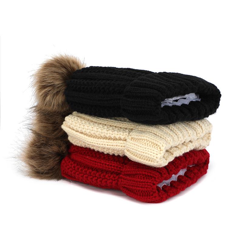 Winter Korean Style Wool Wig Hat: Warm Fleece-Lined, Thickened, Versatile, Knitted Hat