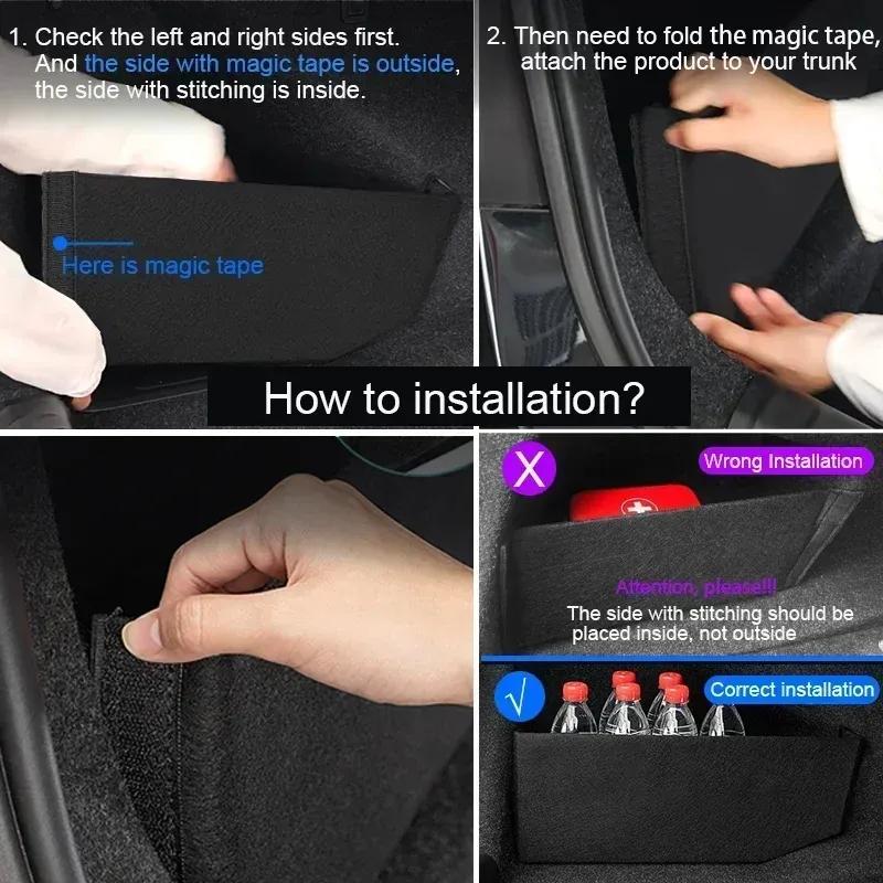 -Organizér do auta boční přepážka do kufru úložný prostor Pro BMW řady 5 G30 G60 G20 F10 G32 F30 G11 G01 F48 X3 F25 X5 G05 Příslušenství do kufru