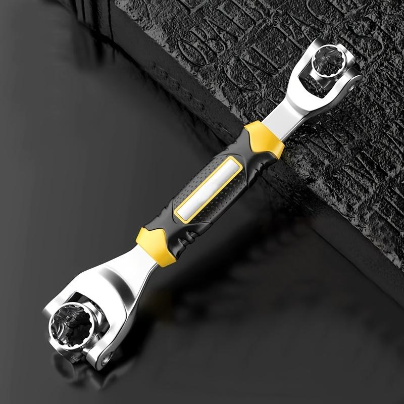 52 In 1 Tooth Shaped Multifunctional Wrench Socket Metric 360 Degree Multifunctional Sleeve Wrench Tool 8-19mm, 12 Tooth Non-magnetic Ratchet