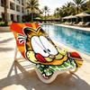 Garfield Print Beach Towel Design, Soft, Lightweight. for Home Bathroom, Spa, Pool, Yoga, Surfing, Camping, Gift for Family, Friend