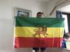 SKY FLAG Äthiopien Flagge 90x150cm Hohe Qualität Polyester Hängend Löwe von Juda Äthiopischer Löwe von Juda Flagge für Heimdekoration