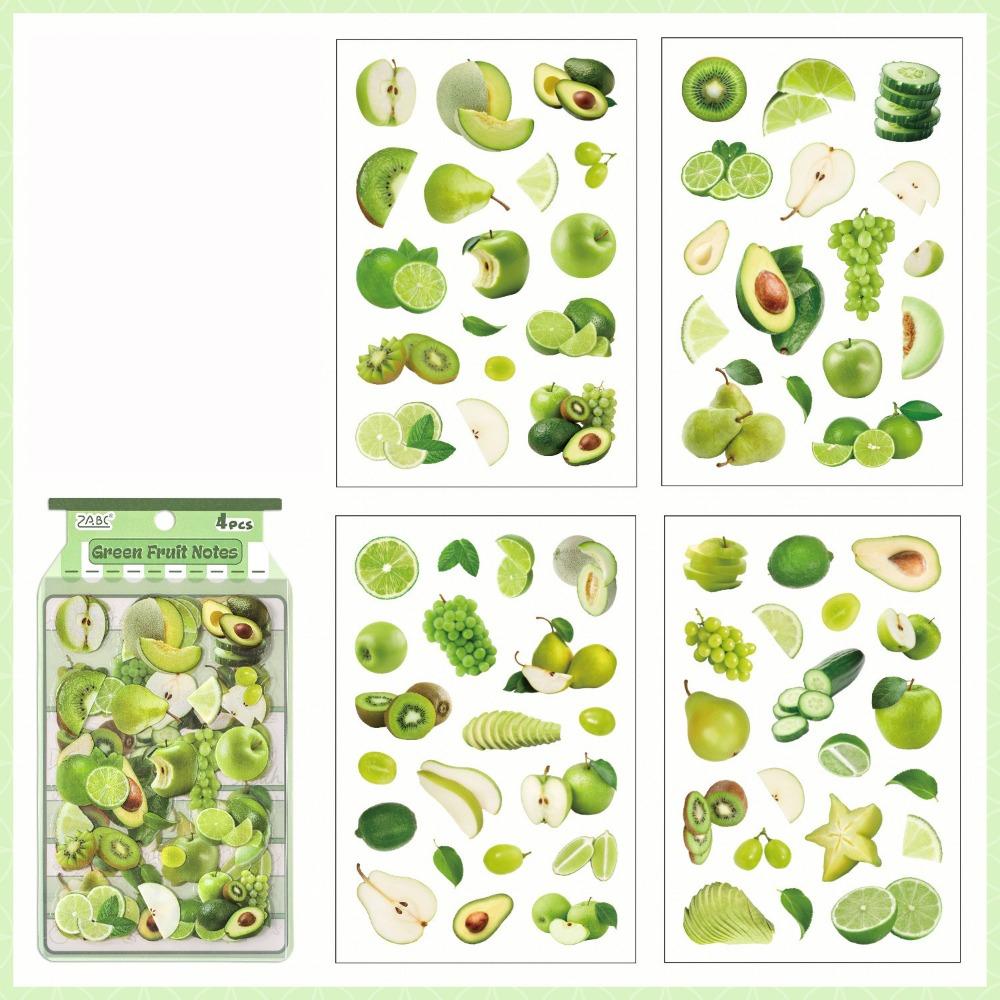 

Fruit Theme Fruit Stickers Fresh Cute Style PET Stickers Flat Stickers Planner Decor Color-2