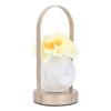 Crystal Flower Lamp Dimmable LED Artificial Flower Touch Light Rechargeable Decorative Light for Bed